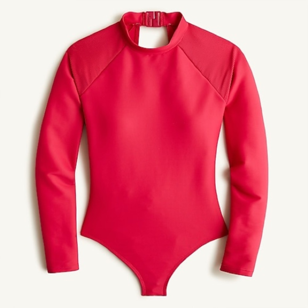 J.Crew Ribbed Hibiscus One Piece Swimsuit 🌺